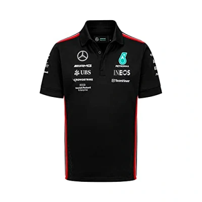 Image of Mercedes AMG Petronas Formula One Team 2023 Polo Black Men Size: XS