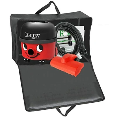Image of Spares2go Large Storage Bag Compatible with Numatic Henry Hetty Vacuum Cleaner Tools Parts Accessories (Black, 100L)