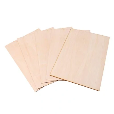 Image of Homeswitch 5Pcs 300x200x2mm Rectangle Unfinished Craft DIY Basswood Wooden Sheets for Building Model Parts