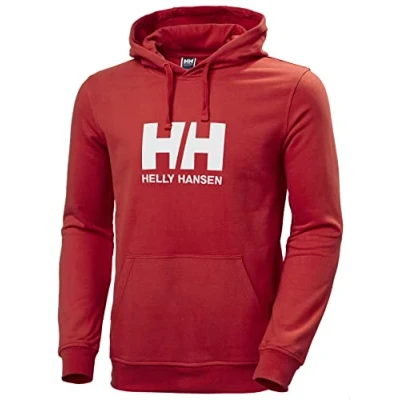 Image of Helly Hansen Mens HH Logo Hoodie, S, Red