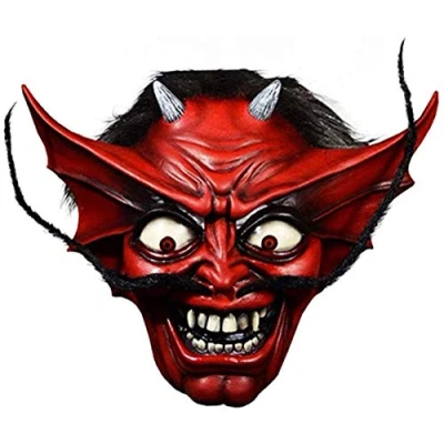 Image of Trick Or Treat Studios Iron Maiden Number of the Beast Devil Adult Latex Costume Mask