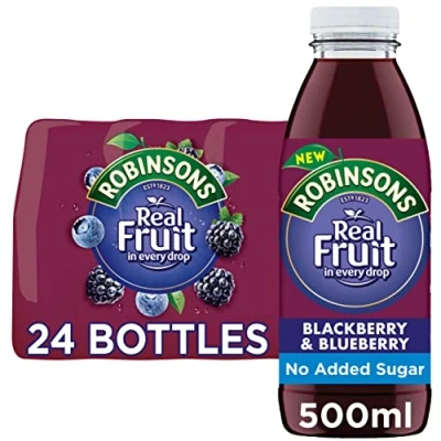 Image of Robinsons RTD Blackberry &amp; Blueberry 500ml, 24 Pack