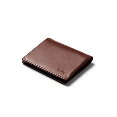 Image of Bellroy Slim Sleeve Wallet (Leather Front Pocket Wallet, Thin Bifold Design, Holds 4 12 Cards, Folded Notes) Cocoa Java