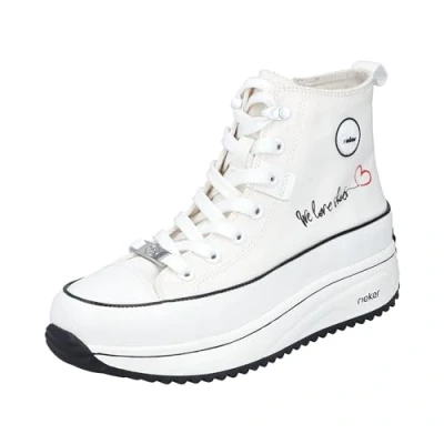 Image of Rieker Women&#039;s 90012 Ankle Boot, White, 7.5 UK