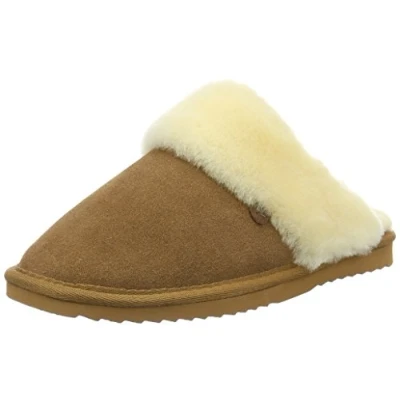 Image of Warmbat Women&#039;s Flurry Slippers, Brown 25 Cognac, 6 UK