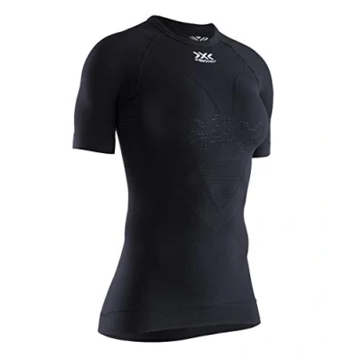 Image of X BIONIC Women Energizer 4.0 Light Round Neck Short Sleeve T shirt Opal Black/Arctic White, Large