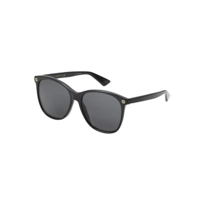 Image of Gucci Sunglasses, Women&#039;s, Size: 58, Black/grey