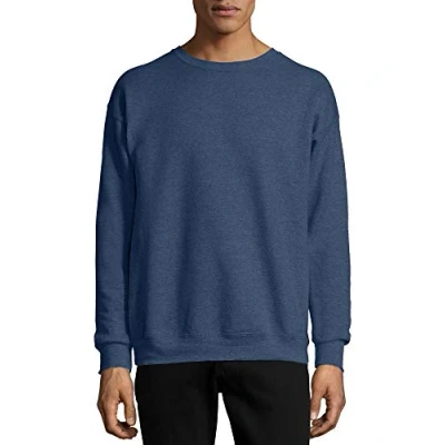 Image of Hanes EcoSmart® Crewneck Sweatshirt M Heather Navy
