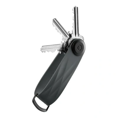 Image of Orbitkey Active Key Organizer Weather Resistant, Stainless Steel Locking Mechanism, Slim &amp; Quiet Profile, Graphite, One size
