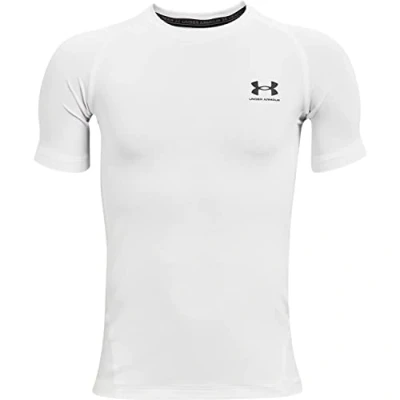 Image of Under Armour Short Sleeves UA HG SS Sports Tshirt, Size: 8y, White