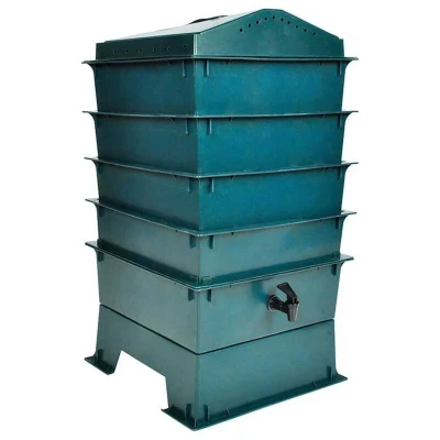 Image of vidaXL 4 Tray Worm Factory 42x42x60 cm