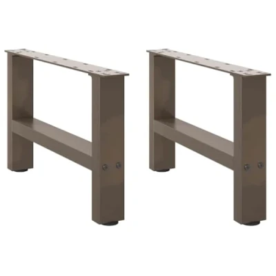 Image of vidaXL coffee table legs steel square modern furniture 50x30 31 cm adjustable height for living/dining room