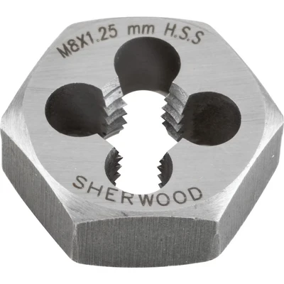 Image of Sherwood 8.0X1.25MM HSS Hexagon Die Nut