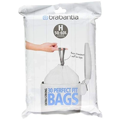 Image of 2 X Bin Liners, Size H, 50 60 L 30 Bags