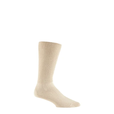 Image of 1 Pair Beige Footnurse Oedema Extra Wide Cotton Socks Men&#039;s 12 14 Mens Iomi