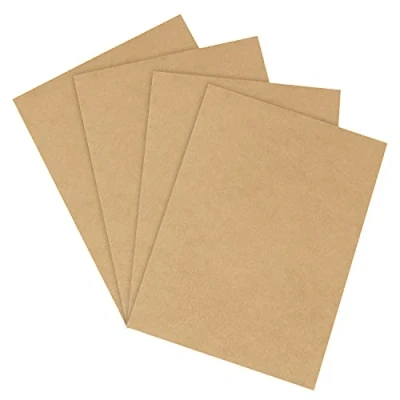 Image of BELLE VOUS 30 Pack 2mm MDF Wood Sheets 15 x 20cm / 6 8 Inches Unfinished DIY Craft Project Board Perfect for Laser Cutting, Painting, Modelling, Engraving, Fretwork &amp; Pyrography