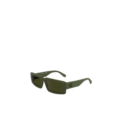 Image of Calvin Klein Unisex CKJ25608S 309 Sunglasses Bio inject Green Squared Normal