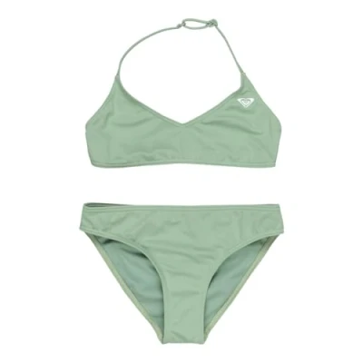 Image of Roxy Solid Active Bikini for kids, Size: 7y, Basil