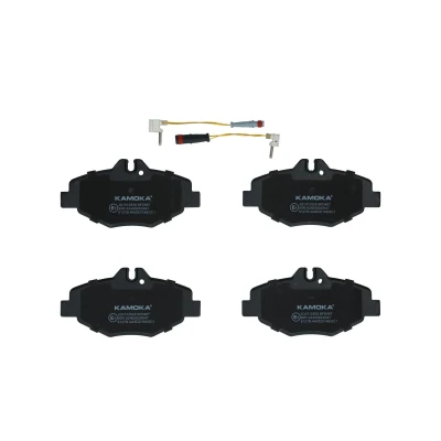 Image of 0034206520, 0034208720, 0044208720, A0034206520, A0034209920 Brake pad set KAMOKA JQ1012828 Front Axle incl. wear warning contact
