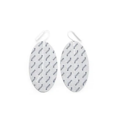 Image of Oval Calf electrodes 12x13cm for TENS &amp; EMS Pain Therapy axion