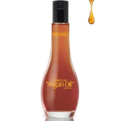 Image of Redist Moroccan Argan Oil 100ml Penetrating The Hair Care Leave in Treatment Women &amp; Men Scalp Strengthening Seals Protection and Shine