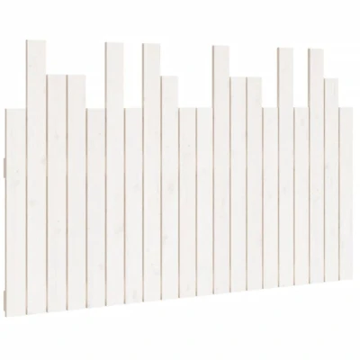 Image of vidaXL Wall Headboard White 127.5x3x80 cm Solid Wood Pine