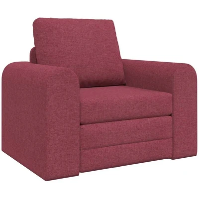 Image of vidaXL Floor Sofa Bed 2 in 1 Wine Red 98x71x83 cm Fabric