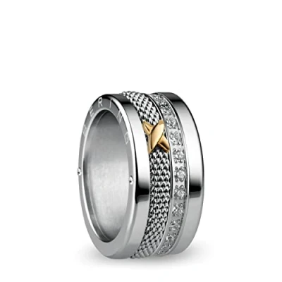Image of BERING Women&#039;s ring in shiny silver Arctic Symphony Collection with stainless steel Thames 8