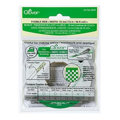 Image of Clover Fusible Web 10mmx12m, 1, White