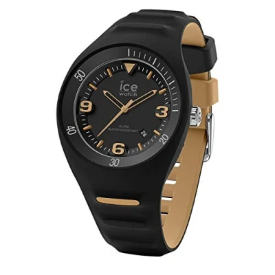 Image of ICE WATCH P. Leclercq Black beige Men&#039;s Wristwatch With Silicon Strap 018947 (Medium)
