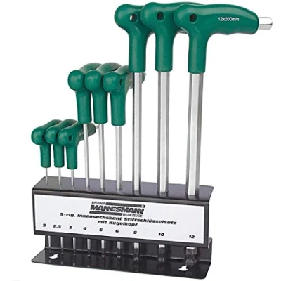 Image of Mannesmann Hex Key/Ballpoint Wrench Set (10 Pieces)