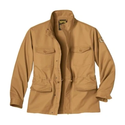 Image of ATLAS for Men Safari Jackets UK Desert Style Combat Military Mens Field Army Jacket Men&#039;s Full Zip, 4 Pockets Small to Big and Tall Sizes S 4XL