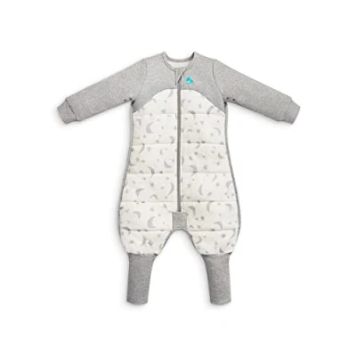 Image of Love To Dream Sleep Suit Warm, 24 36 Months, Built in Quilt for Cool Temperatures (16 20C), Long Sleeves Design, Wearable Blanket, White