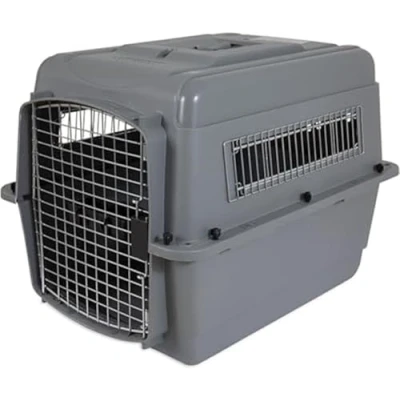 Image of Petmate 00200 Transportin Sky Kennel 28, 71.12 L x 52.07 W 54.61 H cm, Gris