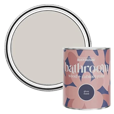 Image of Rust Oleum Purple Moisture Resistant Bathroom Wood and Cabinet Paint in Gloss Finish Babushka 750ml