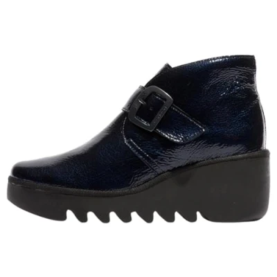 Image of BIRT397FLY Rock Leather Women&#039;s Ankle Boots