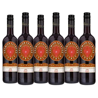 Image of Premier Estates Shiraz Italian Red Wine (6 x 75cl Bottles)