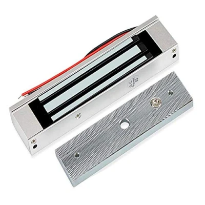 Image of Single Door Electric Magnetic Lock 180kg 350LBs, YAVIS Holding Force Electromagnetic DC 12V NC for Access Control System Fail Safe Electromagnet Outdoor and Indoor