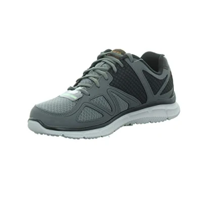 Image of Skechers Men&#039;s ‎Satisfaction Flash Point Sneakers, GREY, 8 UK (42 EU)