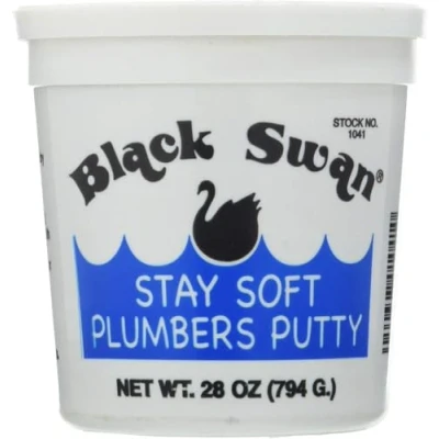 Image of Black Swan PUT2 Plumbers Putty, White, 28oz