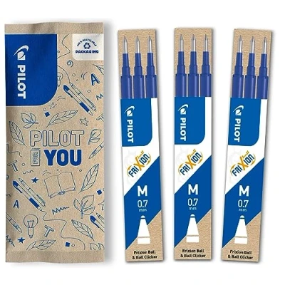 Image of PILOT Frixion Rollerball Refill 0.7 (Set of 9) (Blue)