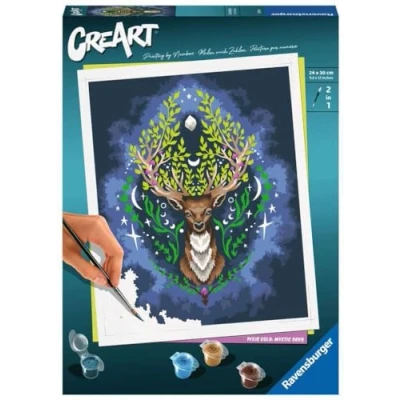 Image of Ravensburger 23640 CreArt Mystic Deer 24 x 30 cm Creative Hobbies