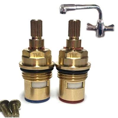 Image of Franke Davos NS 1990 2007 Ceramic Tap Cartridge Pair Hot Cold Valves 133.0440.319 133.0440.318