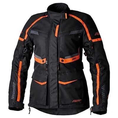 Image of RST Maverick Evo Women&#039;s Motorcycle Textile Jacket, black/orange, XL