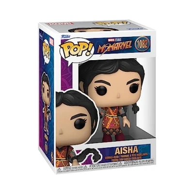 Image of Funko POP! Marvel: Ms. Marvel Aisha Collectable Vinyl Figure Gift Idea Official Merchandise Toys for Kids &amp; Adults TV Fans Model Collectors and Display