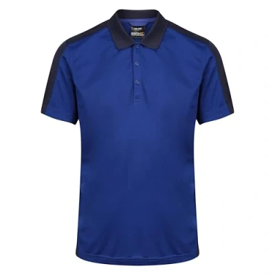 Image of Regatta Professional Contrast Coolweave Wicking Polo Shirt, NewRoyal/Nvy, M