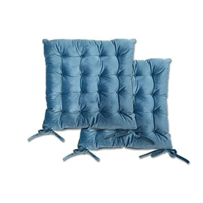 Image of Le Chateau Velvet Seat Pad Blue