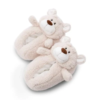 Image of Nici slippers Bear Bendix size 34 37 M Plush children non slip, Warm cuddly animal for &amp; adults 49490