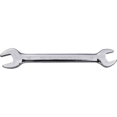 Image of Kennedy Metric Open Ended Spanner, Double End, Chrome Vanadium Steel, 18mm x 19mm
