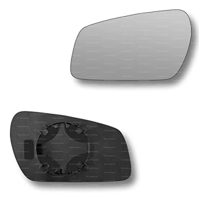 Image of Less4spares Replacement Wing Mirror Glass Left Compatible with Ford Fiesta 2005 2008 CLIP ON Passnager Near Side N/S Convex